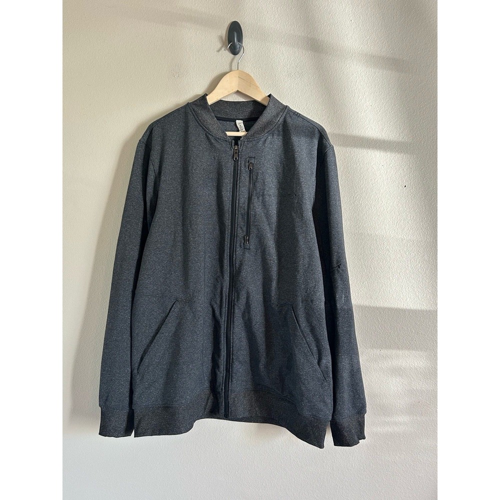 Men's. Lululemon Bomber Jacket Gray Mens XXL